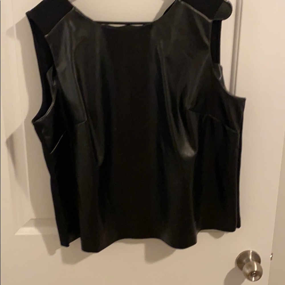The Limited faux leather top